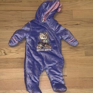 Hello Kitty Plush Purple Footie